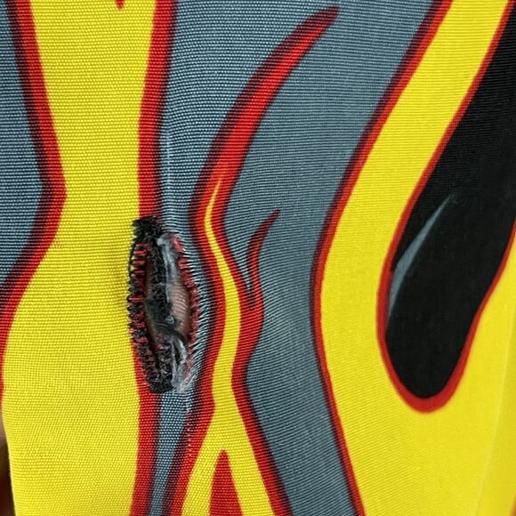 Vintage EasyRiders Shirt Mens Large Flame Button Motorcycle Biker Grunge Y2K - Picture 14 of 14